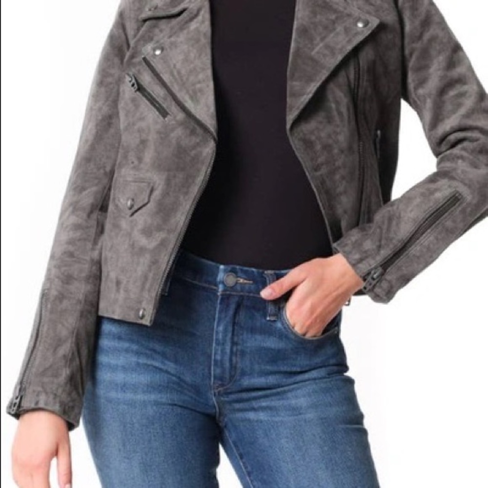 Blank NYC Suede Moto Jacket